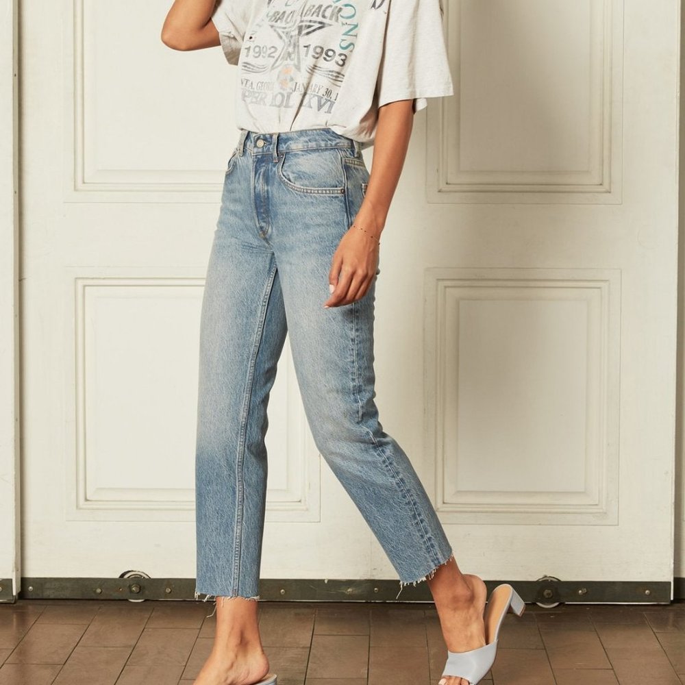 Boyish Jeans The Tommy High-Rise Rigid Straight Jeans (30) - Picture 3 of 7